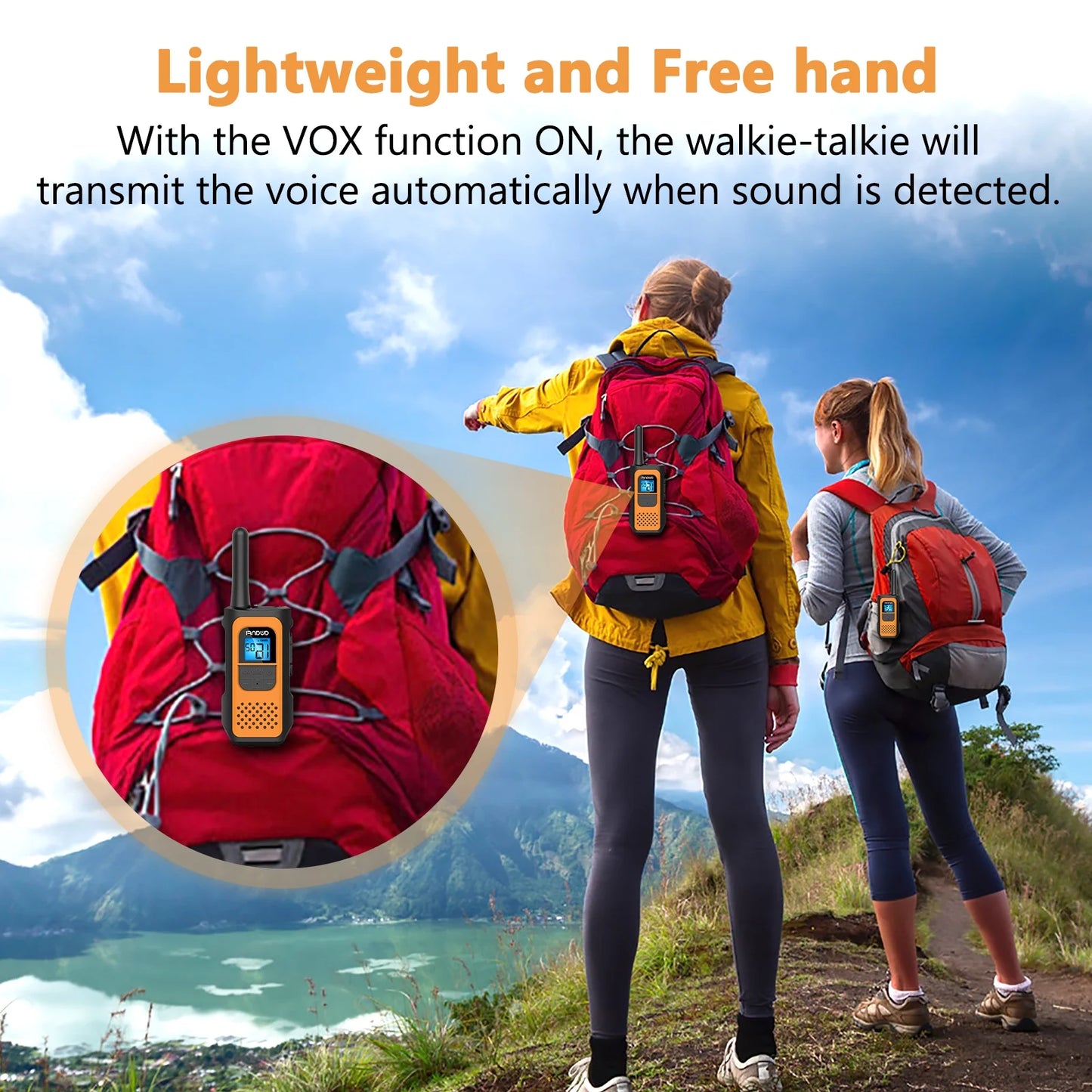 Walkie Talkie, Walkie Talkies for Adults, 22 Channel Rechargeable Two-Way Radio(4 Pack)