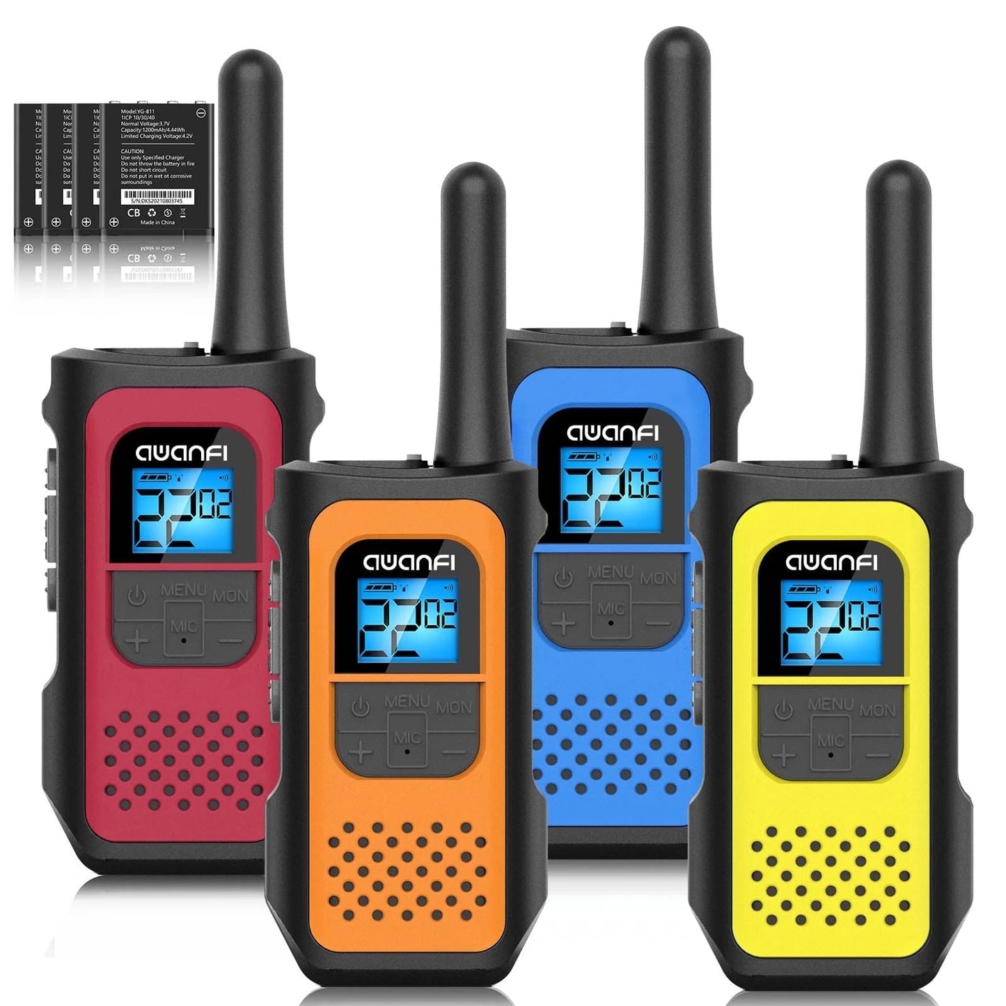 Walkie Talkie, Walkie Talkies for Adults, 22 Channel Rechargeable Two-Way Radio(4 Pack)