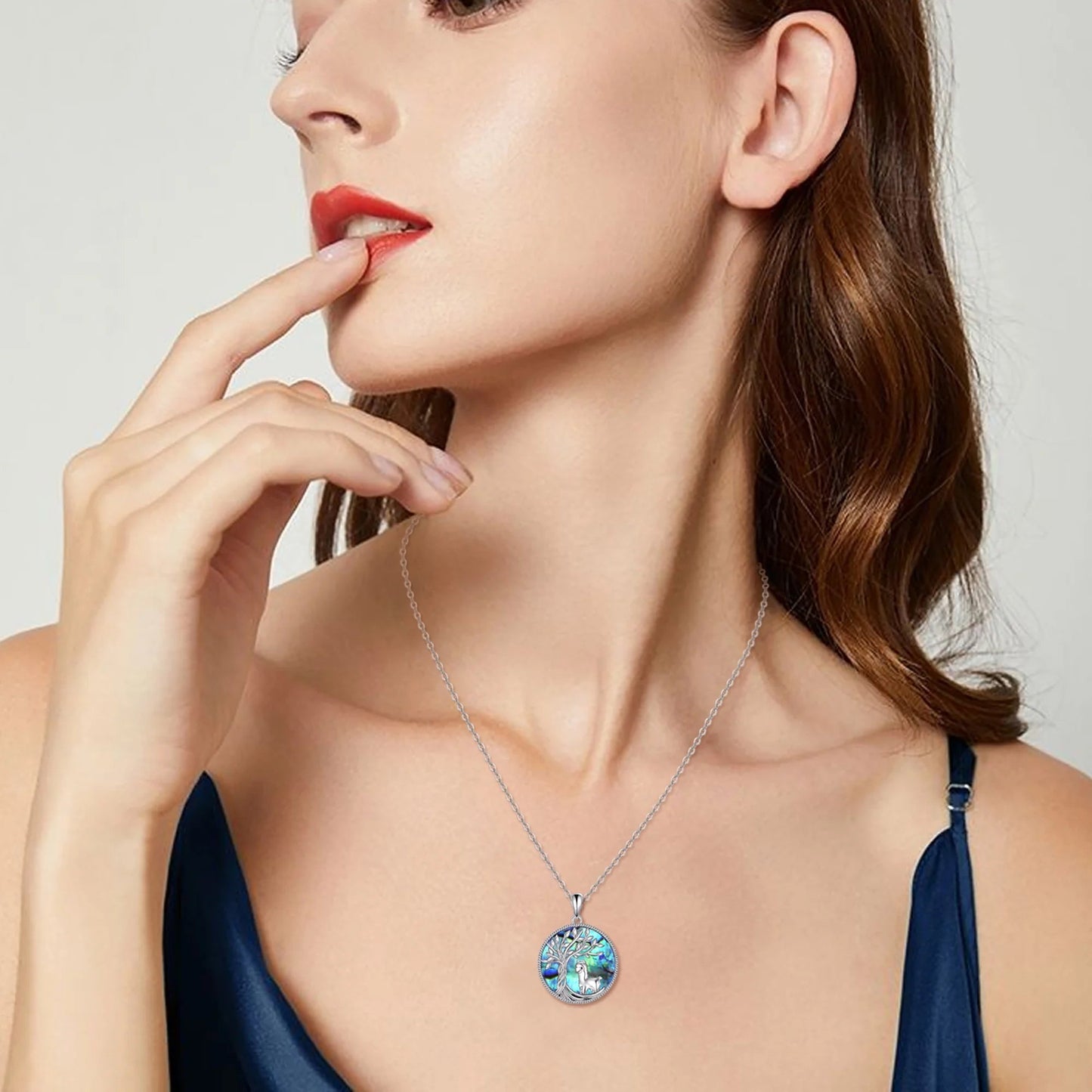 Mother'S Day Gifts for Women Tree of Life Hedgehogs Necklace Sterling Silver with Abalone Shell Animal Pendant Jewelry Mother'S Day Gifts