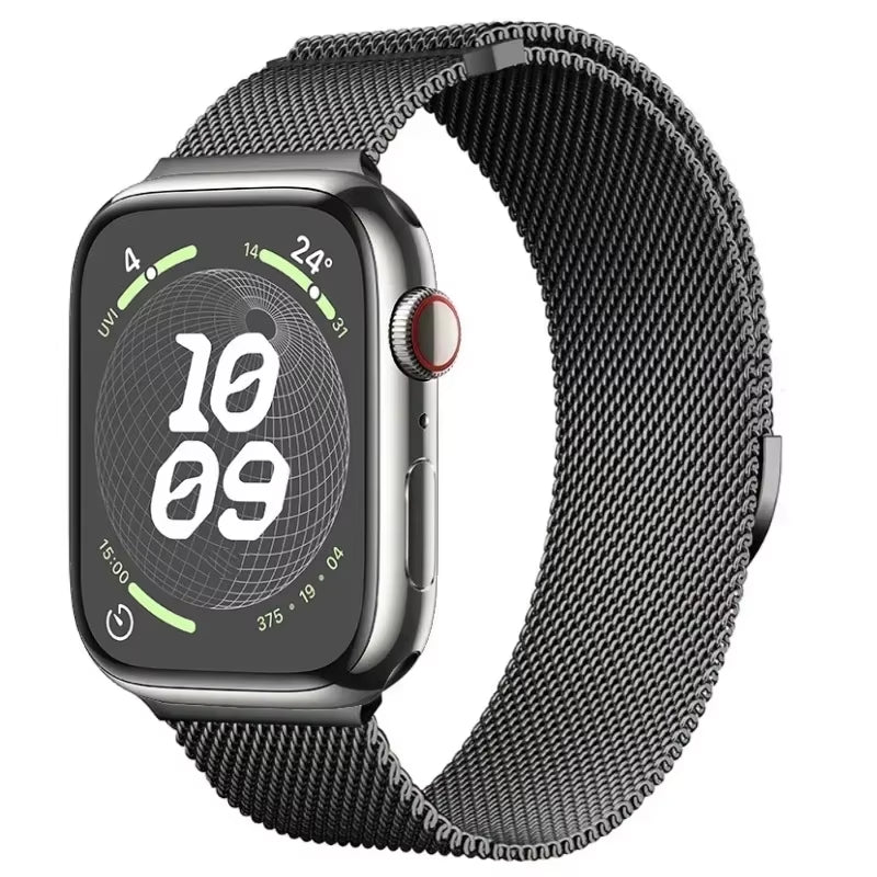 Milanese Strap for Apple Watch Band Ultra 2 49Mm 44Mm 40Mm 45Mm 41Mm 38Mm 44Mm Bracelet F or Iwatch Series 9 3 6 5 SE 7 8 Strap