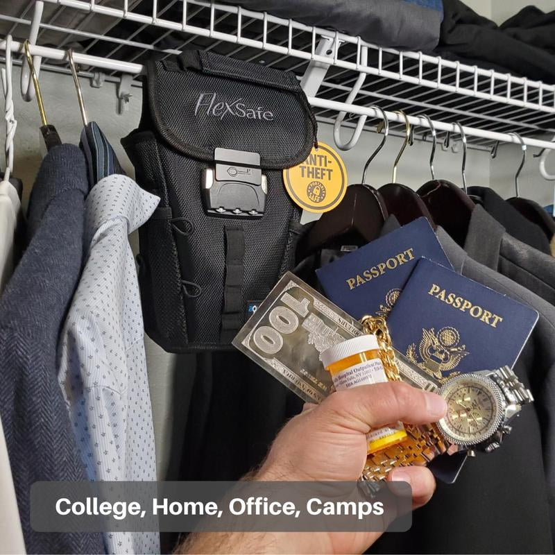 Flexsafe Portable Travel Safe - Personalized Safety Device for Traveling