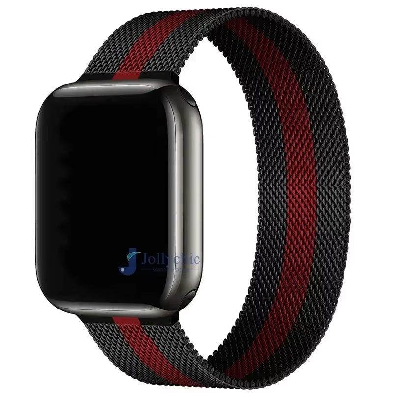 Milanese Strap for Apple Watch Band Ultra 2 49Mm 44Mm 40Mm 45Mm 41Mm 38Mm 44Mm Bracelet F or Iwatch Series 9 3 6 5 SE 7 8 Strap