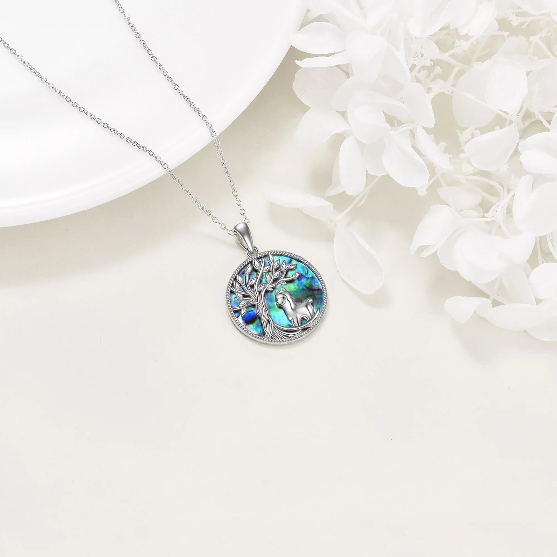 Mother'S Day Gifts for Women Tree of Life Hedgehogs Necklace Sterling Silver with Abalone Shell Animal Pendant Jewelry Mother'S Day Gifts
