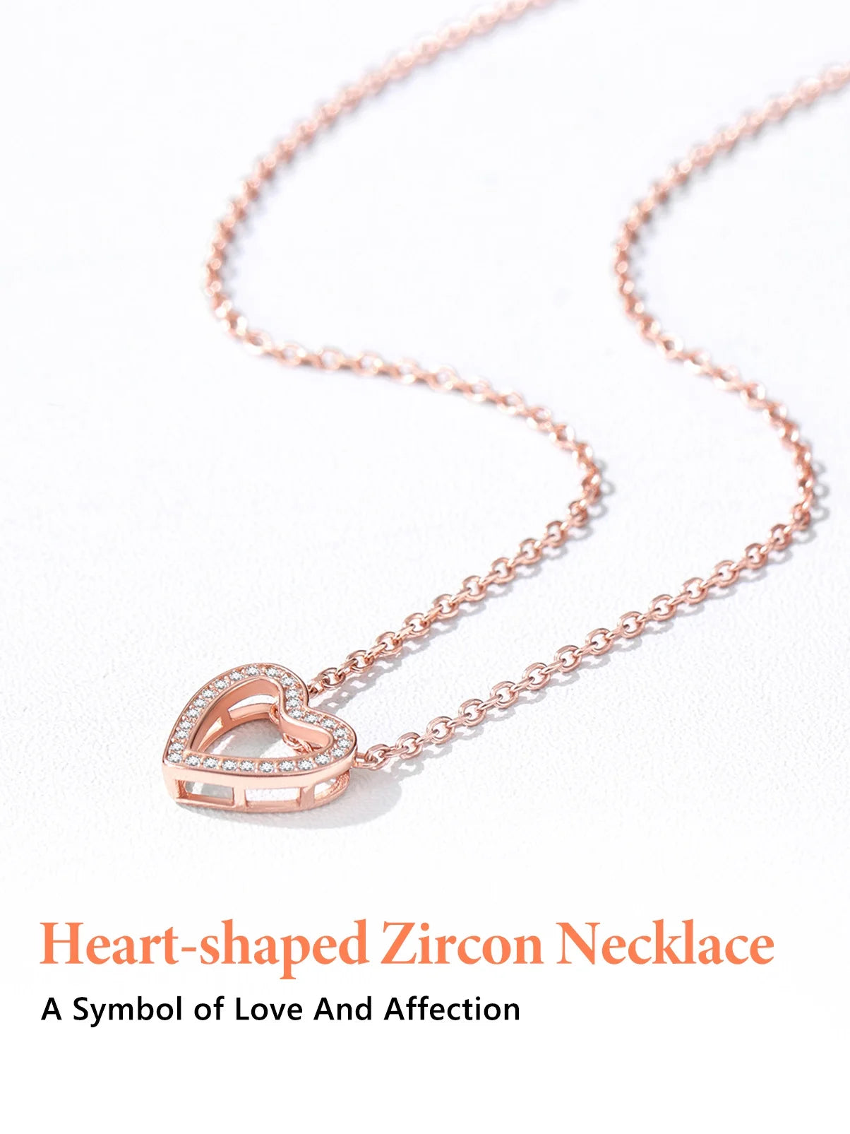925 Sterling Silver Heart Necklace for Women Love Pendant Necklaces Hypoallergenic Simple Jewelry for Wife Mom Daughter - Gold