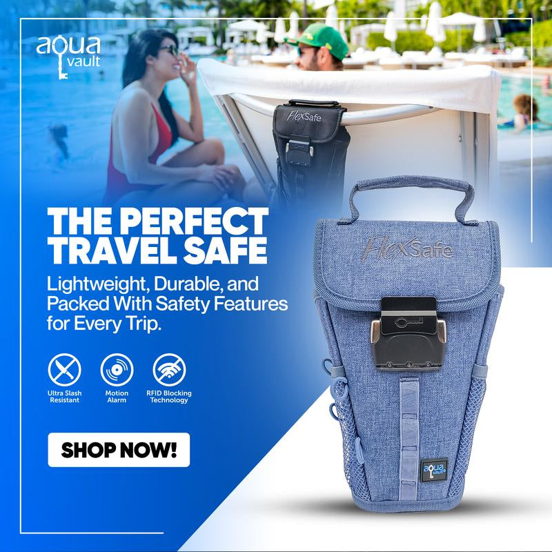 Flexsafe Portable Travel Safe - Personalized Safety Device for Traveling