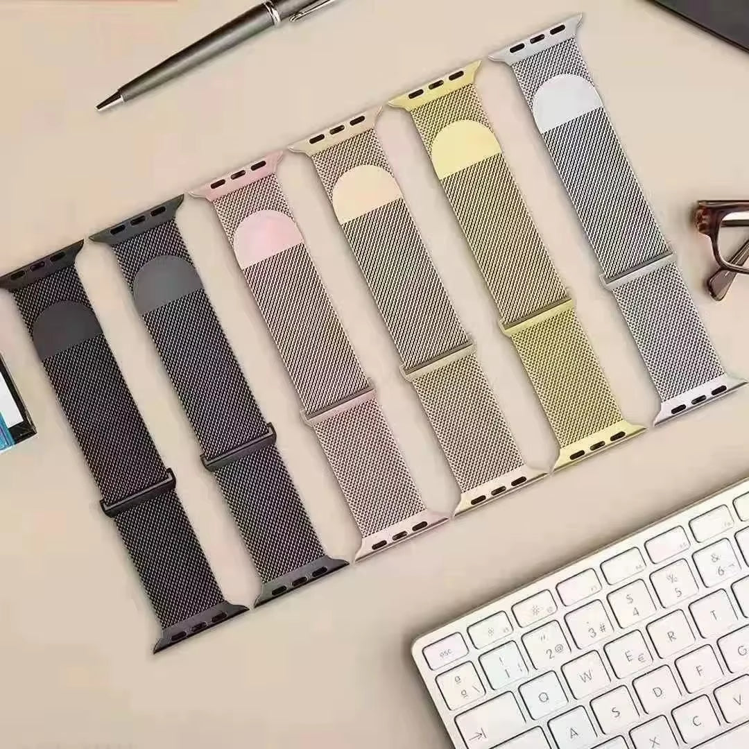Milanese Strap for Apple Watch Band Ultra 2 49Mm 44Mm 40Mm 45Mm 41Mm 38Mm 44Mm Bracelet F or Iwatch Series 9 3 6 5 SE 7 8 Strap